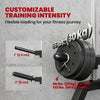 Soozier Wall Mount Cable Station, 16 Positions Adjustable Pulley Machine, Cable Crossover Machine with Lat Pulldown Bar