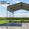 10 x 15FT Metal Carport, Heavy-Duty Carport Canopy with Reinforced Frame & Galvanized Steel Roof
