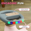 Kids Wiggle Car w/ Parent Traction Rope, Music, Light