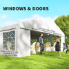 23' x 39' Party Tent, Heavy Duty Outdoor Canopy Tent Shelter with 2 Doors and 12 Windows for Parties, Events