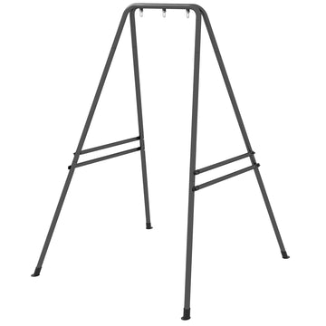 Hammock Chair Stand, Hanging Heavy Duty Metal Frame Hammock Stand for Hanging Hammock Air Porch Swing Chair, Egg Cahir, Indoor & Outdoor Use, 48.8
