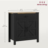 Sideboard Buffet Cabinet, Farmhouse Kitchen Storage Cabinet w/ Drawer and Shelf for Living Room, Entryway