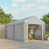 13' x 10' Portable Shed, Outdoor Storage Shed Tent with Roll-up Zipper Door and Removable Sidewalls