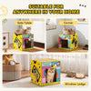 2 in 1 Cardboard Cat House, Cat Scratcher for Indoor Cats with Scratching Board & Catnip
