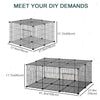 Small Animal Cage for Bunny, Guinea Pig, Chinchilla, Hedgehog, Portable Pet Enclosure with Door, 22 Panels