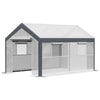 6.6' x 10' x 7' Heavy Duty Walk-In Greenhouse Vegetable Seed Growth Tent Outdoor Plant Growing Tunnel Warm House Flower Shed Backyard