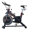 Soozier Upright Stationary Exercise Bike Indoor Cardio Workout Training Bicycle w/ Adjustable Resistance LCD Monitor Phone Holder, Black