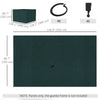 Gazebo Curtains, 10' x 10' Universal Replacement Privacy Curtain, 4-Panels Sidewall with Hooks/C-Rings, Slate Grey
