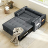 Pull Out Sofa Bed, Sleeper Sofa Couch with USB Ports, Small Linen Loveseat Futon Couch for Living Room