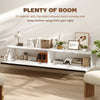 Wall Mounted TV Stand, Floating TV Cabinet with Storage, for TVs up to 80