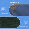 Elevated Cooling Pet Bed Portable Raised Dog Cot with Canopy for Medium Sized Dogs, Dark Blue