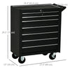 Rolling Tool Chest, 7-Drawer Lockable Tool Cabinet with 4 Wheels, Handle, Toolbox Storage Organizer for Garage, Workshop, Repair Shop