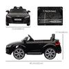 Officially Licensed Kids Ride-On Car 6V Battery Powered Vehicle Perfect Gift For Kids with Remote Control, Suspension Wheel, Adjustable Speed, Black