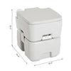 Outdoor Portable Travel Toilet Detachable Flushable Tank Easy to Use 3 Way Pistol for Camping Hiking Boating Roadtripping 5.3 Gallon (20L)