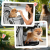 Pet Stroller for Dogs & Cats, Foldable Dog Stroller with Wheels, Reflective Strips, Brake, Pad and Basket, Grey