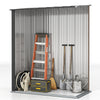 5' x 3' Outdoor Storage Shed, Steel Garden Shed with Single Lockable Door, Tool Storage Shed for Backyard