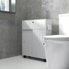 Bathroom Storage Cabinet, Bathroom Cabinet with 4 Rolling Wheels and Paper Holes, 20.5