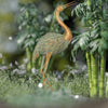 Heron Garden Statue, Standing Lawn Ornament for Lawn Patio Backyard Decoration, 15.3
