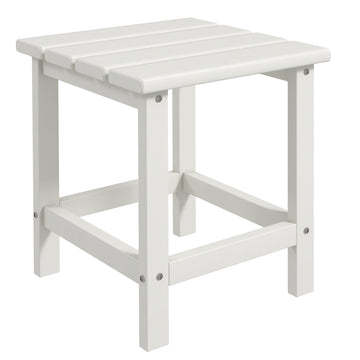 Side Table, Square Patio End Table, Weather Resistant 15