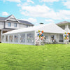 23' x 39' Party Tent, Heavy Duty Outdoor Canopy Tent Shelter with 2 Doors and 12 Windows for Parties, Events