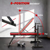 Soozier Adjustable Weight Bench with Squat Rack, Incline Flat Bench Press with Barbell Rack for Home Gym, 660 lbs Capacity