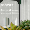 Mini Greenhouse with Screen Roof, Portable Small Greenhouse with Roll-Up Zipper Door, 27.6