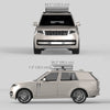 Universal Roof Rack Basket, 200lbs Steel Roof Rack Cargo Carrier with Wind Fairing, Side Rails, 43.5