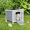 Wooden Rabbit Hutch Bunny Cage Outdoor Cat House Guinea Pig Cage Duck Shelter, Indoor Outdoor Use, 20