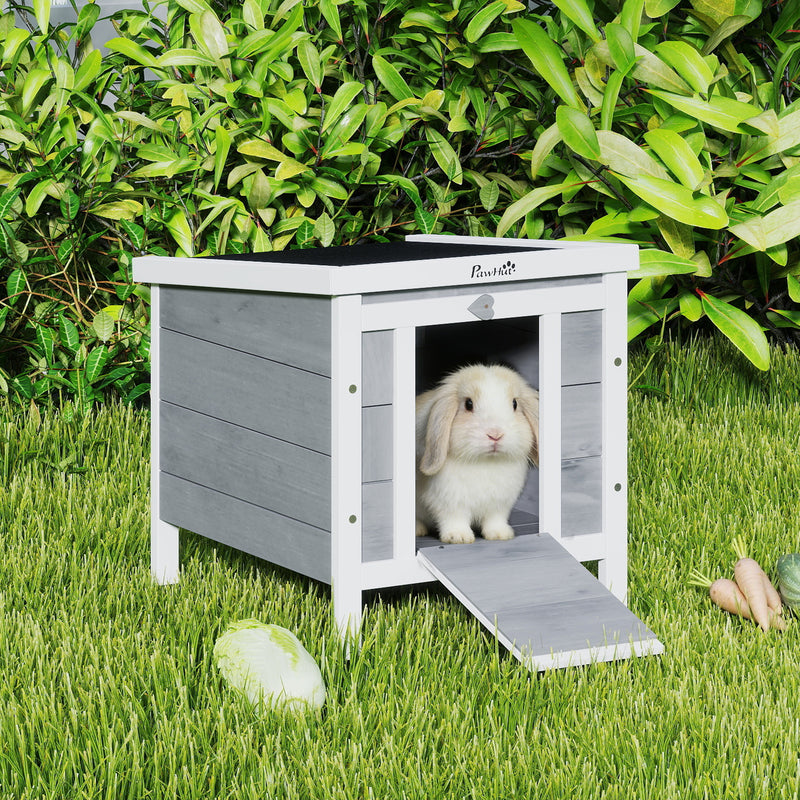 Wooden Rabbit Hutch Bunny Cage Outdoor Cat House Guinea Pig Cage Duck Shelter, Indoor Outdoor Use, 20