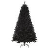 7ft Artificial Christmas Tree Holiday Home Indoor Decoration with Automatic Open, Black