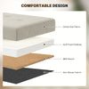 Storage Ottoman Bench, Velvet Upholstered Foldable Ottoman Footrest, Foot Stool with Wood Legs for Living Room, Bedroom