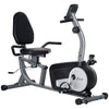 Soozier Exercise Bike, Stationary Bike with 8-Level Magnetic Resistance, LCD Display, Adjustable Seat and Backrest for Home Gym