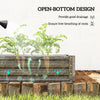 4' x 4' x 1' Raised Garden Bed Galvanized Steel Planter Box for Vegetables, Flowers, Herbs, Light Grey