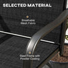 Outdoor Bar Stools Set of 2, 360° Swivel Bar Height Chairs, 27.6