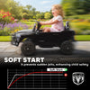 Qaba 12V Ride on Car, Licensed Dodge RAM 3500 Electric Vehicle with Remote Control, Suspension for 3-5 Years, Black