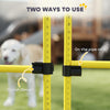 Dog Agility Training Equipment, 4 PCS Obstacle Course with Height Adjustable Jump Hurdle and Bag, Yellow