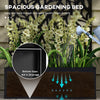 Metal Outdoor Privacy Screen with Raised Graden Bed, Privacy Panel and Planter Box, Wall-Mounted or Freestanding