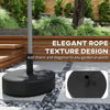 Patio Umbrella Base 33 lbs Water or 42 lbs Sand Filled, Outdoor Umbrella Stand for 1.5