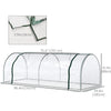 8' x 3' x 2.6' Mini Greenhouse Portable Hot House for Plants with Zippered Doors for Outdoor, Indoor, Garden, Clear