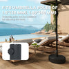 Patio Umbrella Base 33 lbs Water or 42 lbs Sand Filled, Outdoor Umbrella Stand for 1.5