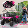 Qaba 24V 4WD Kids Ride On Truck with 6 Wheels Electric Ride On Car with Remote, Dump Bed for 3-8 Years, Green