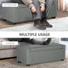 Upholstered Flip Top Storage Bench Fabric Ottoman for Bedroom, Living room