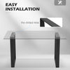 Metal Table Legs Set of 2, Square DIY Furniture Table Legs with Screws and Floor Protectors