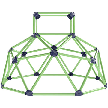 Qaba Climbing Dome, 6FT Geometric Dome Climber, Indoor Outdoor Jungle Gym Playground for Kids 3-8 Boys Girls, Green