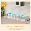Cat Tunnel, Outdoor Cat Enclosure with Combinable Design, 8 Doors, 98