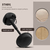 Swivel Standing Desk Chair, Adjustable Active Ergonomic Standing Stool, Backless Wobble Stool Chair, Black