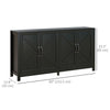 Sideboard Buffet, Storage Cabinet with Barn Door and Adjustable Shelf, TV Stand for TVs up to 65 Inches