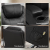 Power Lift Recliner Chair for Elderly, PU Leather Lift Chair with Thick and High Back, Footrest, Remote, Side Pockets, Cup Holders, Reclining Sofa for Living Room