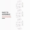Media Storage Cabinet, 9-Tier Tall Narrow DVD Shelf with 6 Adjustable Shelves, White