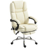Massage Office Chair, Reclining Executive Office Chair with 6-Point Vibration, Footrest and High Back